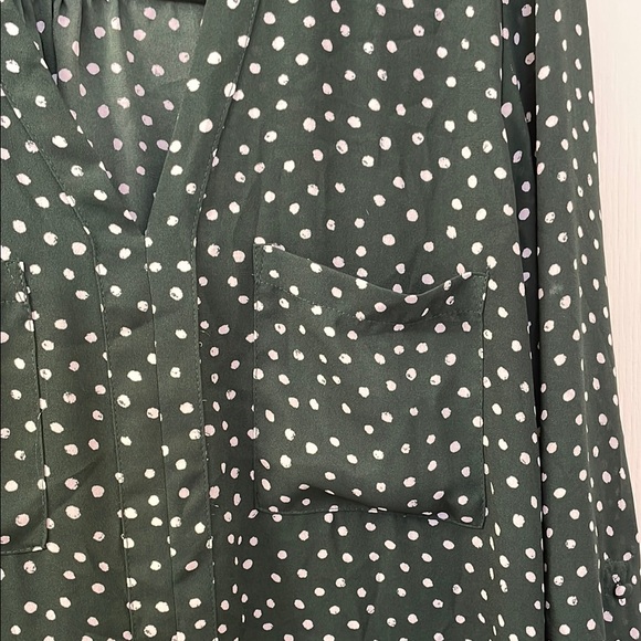 41 Hawthorn Green Polka Dot Blouse - Picture 4 of 7